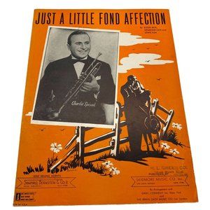 Just a Little Fond Affection Vintage Piano Sheet Music 1944 Charlie Spivak